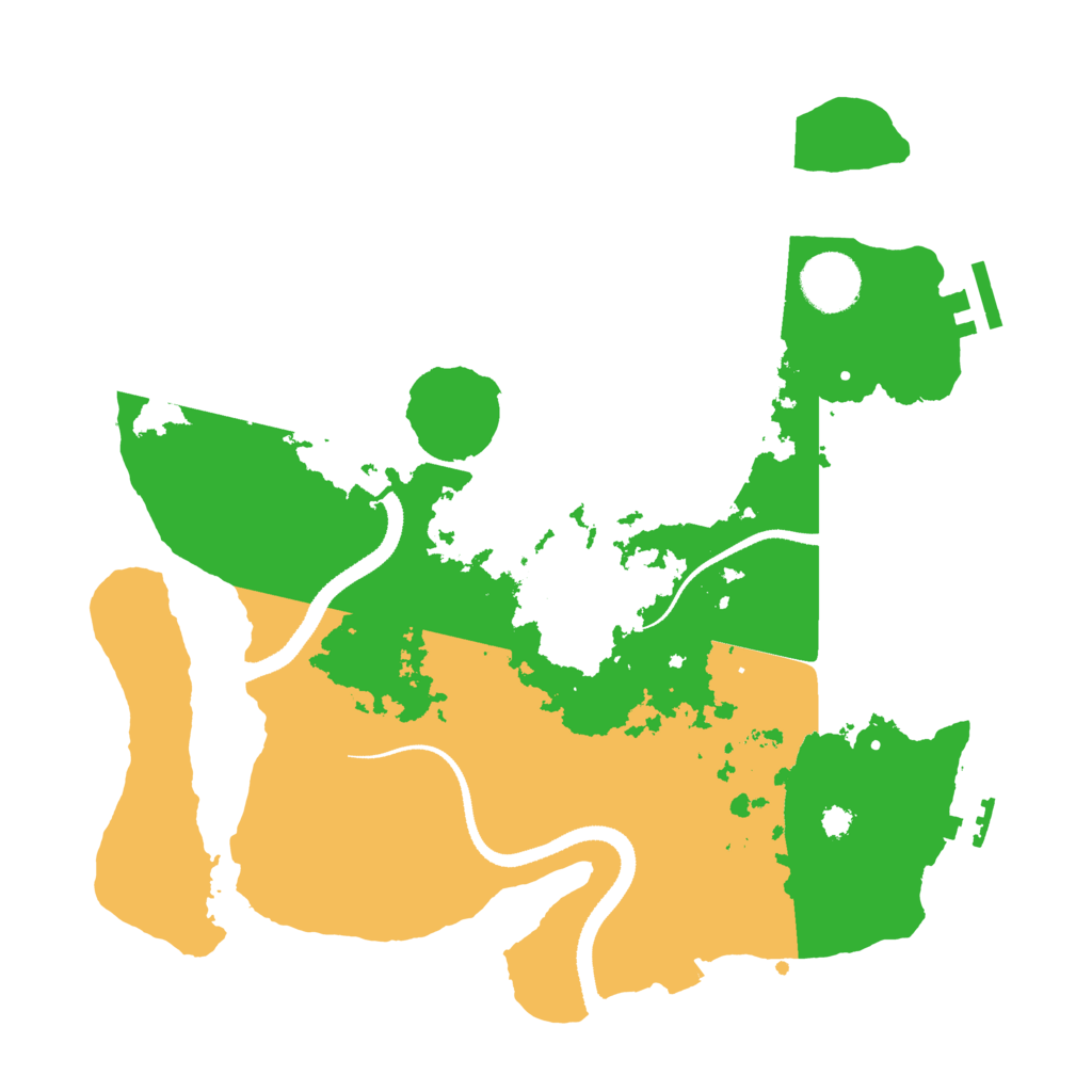 Biome Rust Map: Procedural Map, Size: 3250, Seed: 3945