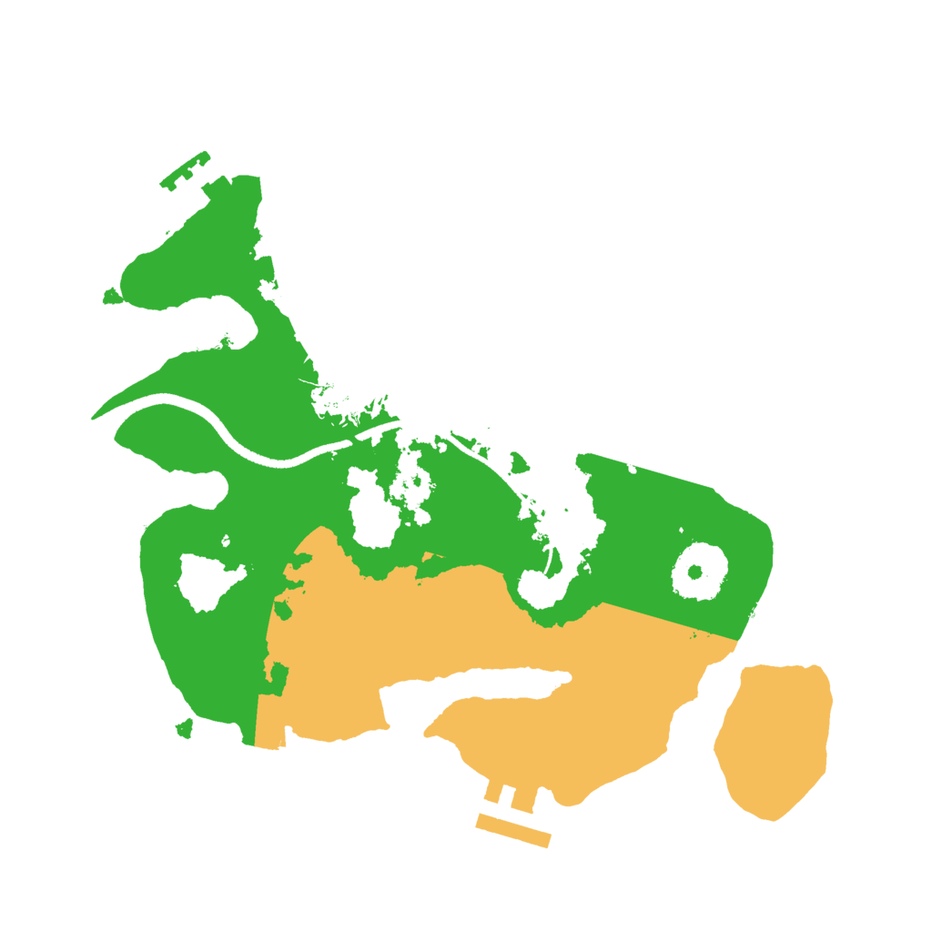 Biome Rust Map: Procedural Map, Size: 2500, Seed: 2023477303