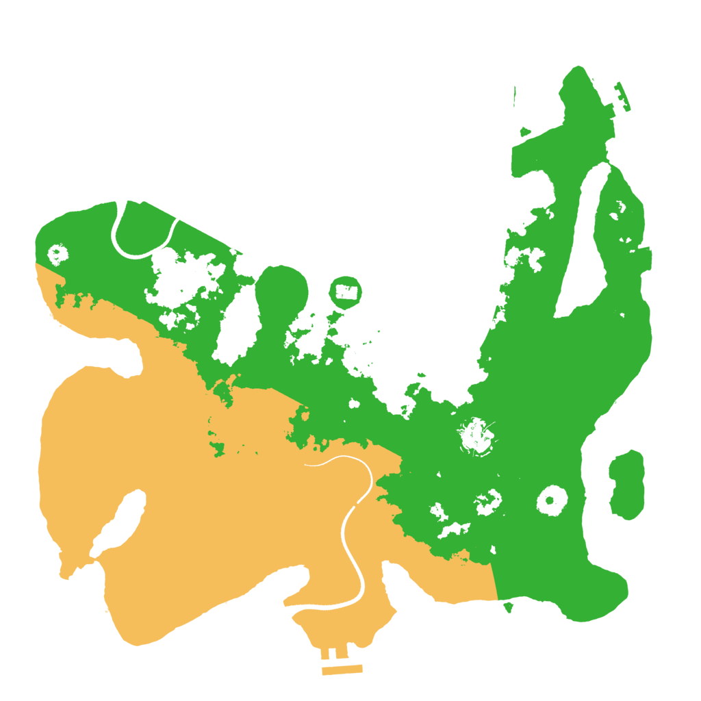 Biome Rust Map: Procedural Map, Size: 3500, Seed: 389848980