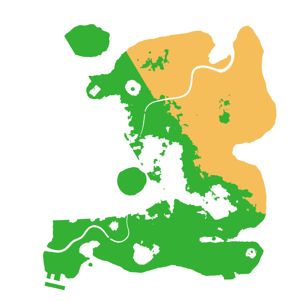 Biome Rust Map: Procedural Map, Size: 3000, Seed: 142588336