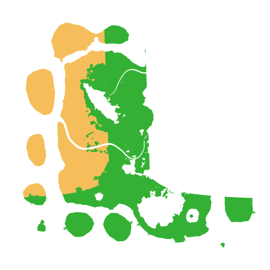 Biome Rust Map: Procedural Map, Size: 3000, Seed: 34325