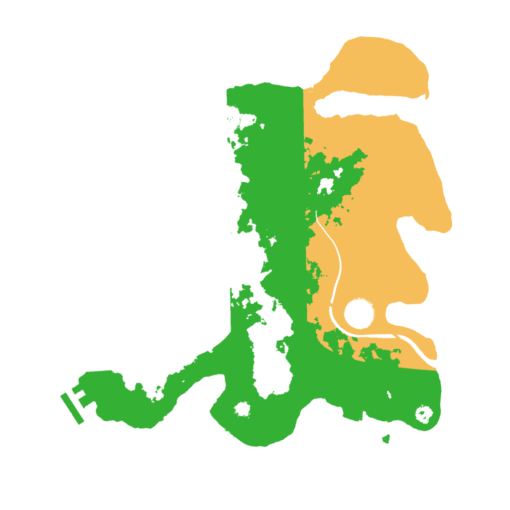 Biome Rust Map: Procedural Map, Size: 3000, Seed: 48883