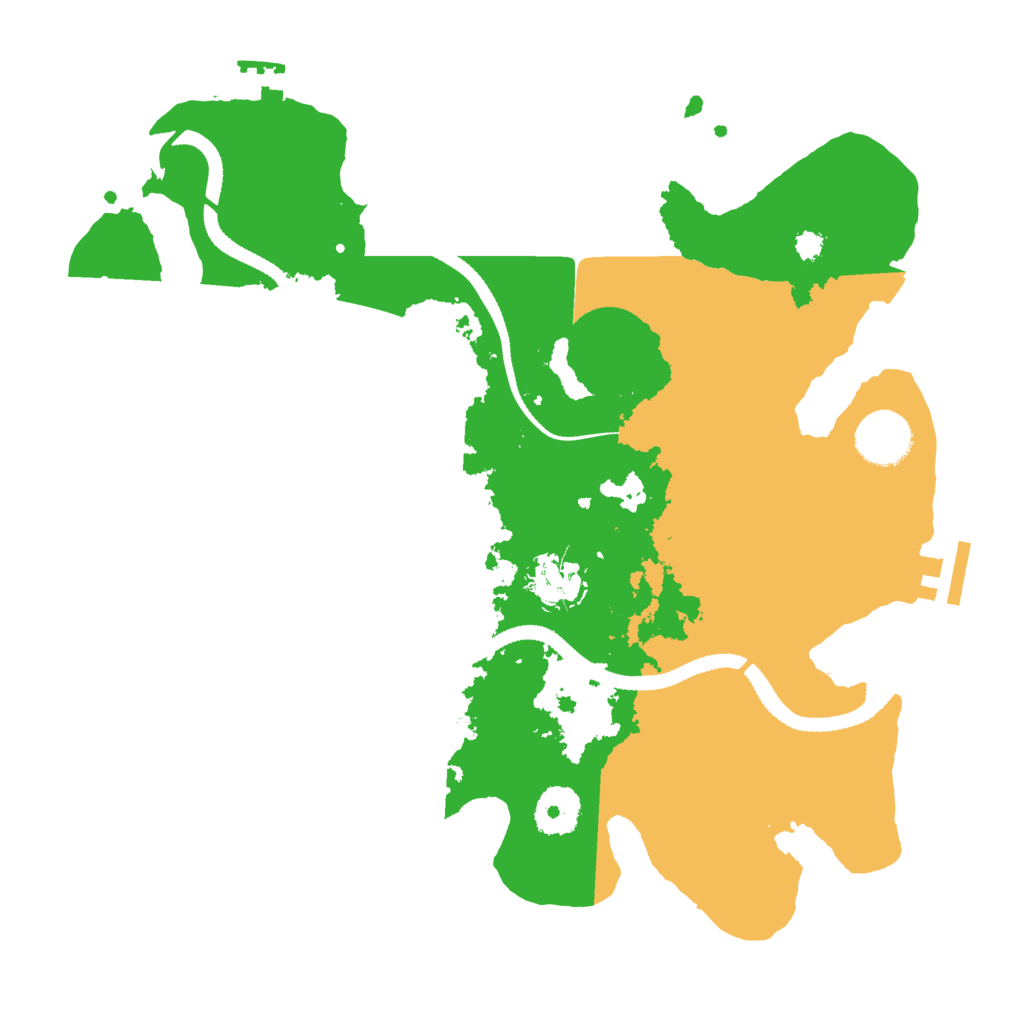 Biome Rust Map: Procedural Map, Size: 3250, Seed: 357951