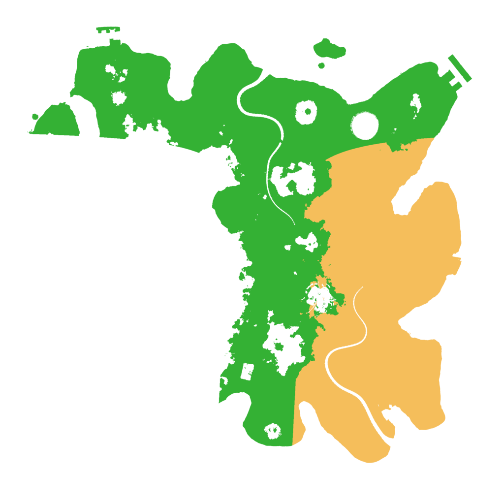 Biome Rust Map: Procedural Map, Size: 3250, Seed: 357951