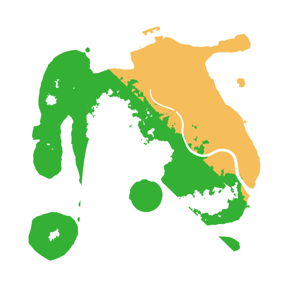 Biome Rust Map: Procedural Map, Size: 2500, Seed: 127363266