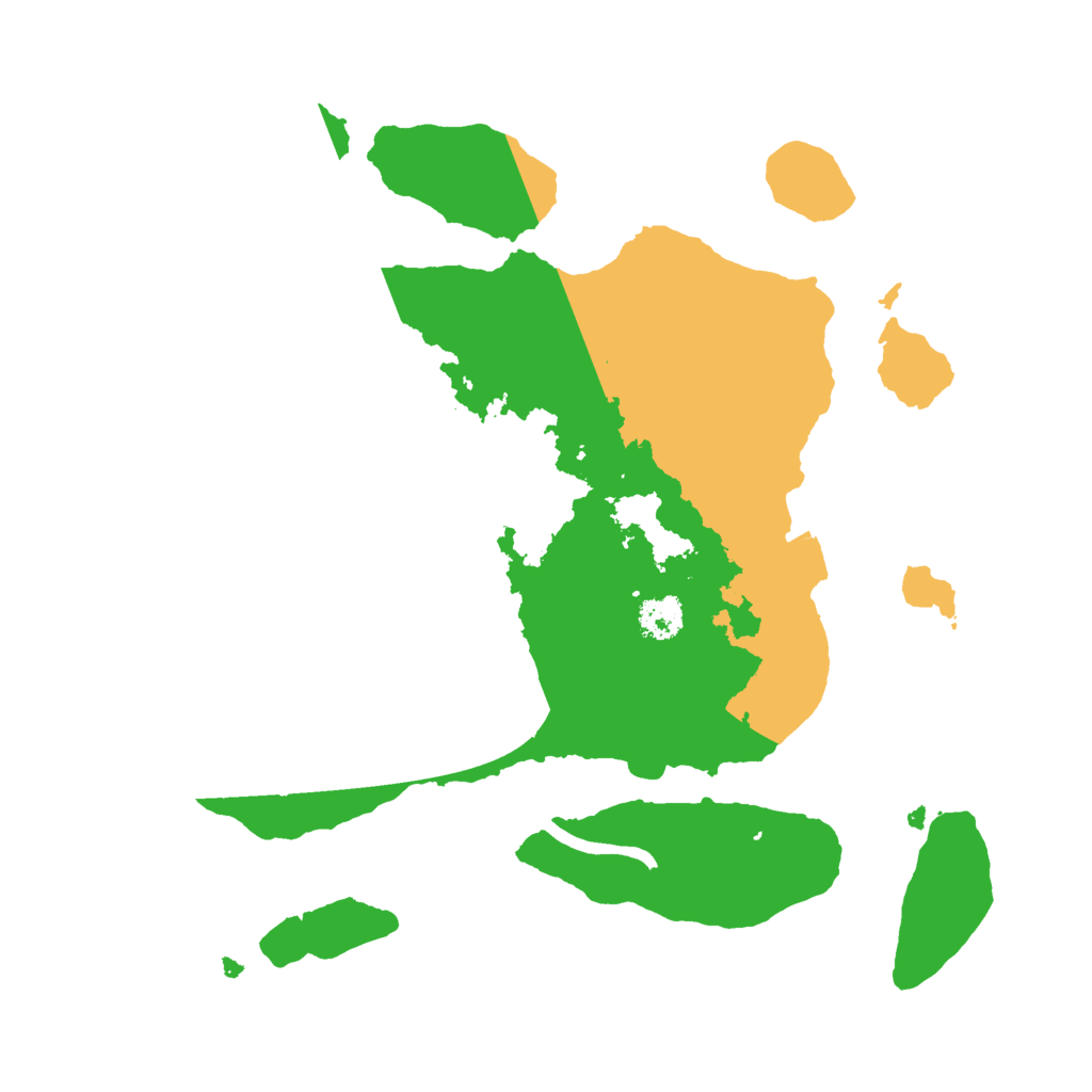 Biome Rust Map: Procedural Map, Size: 2500, Seed: 490159303