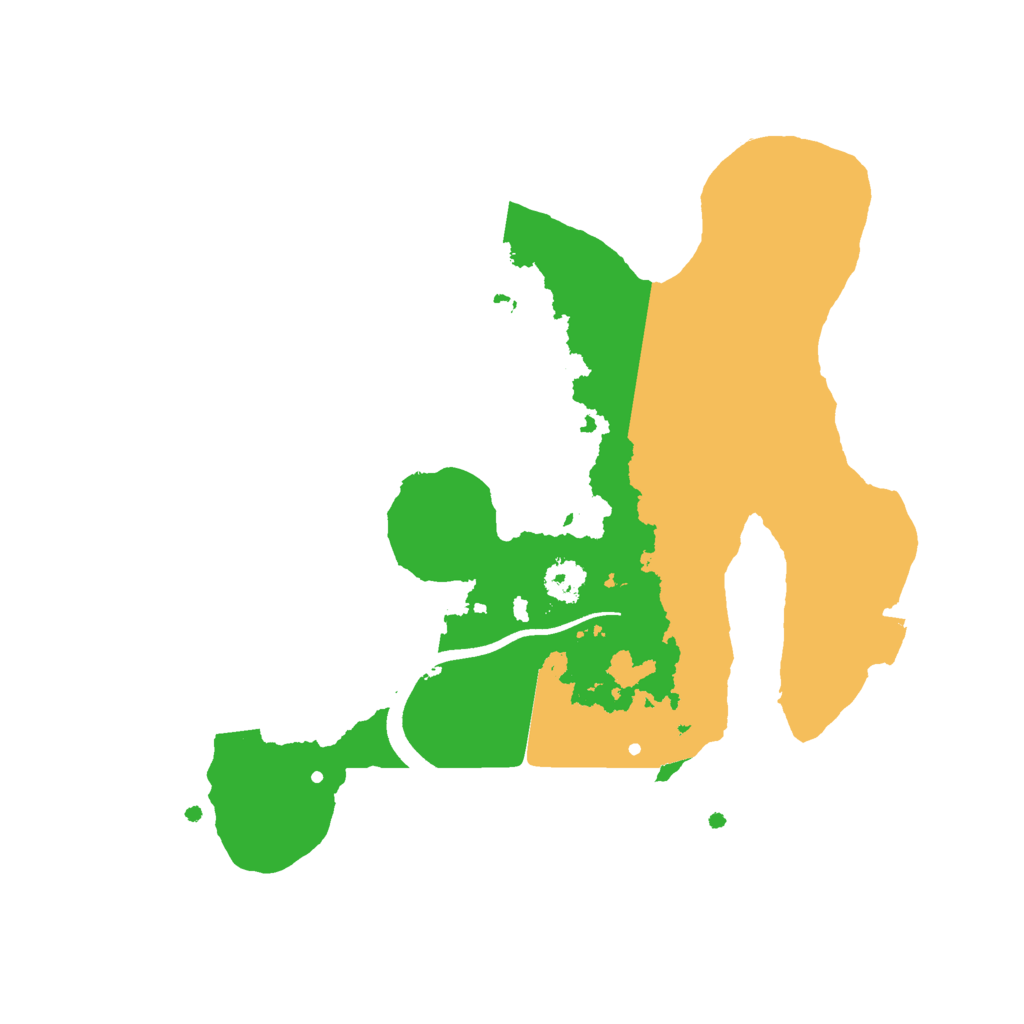 Biome Rust Map: Procedural Map, Size: 2500, Seed: 974369353