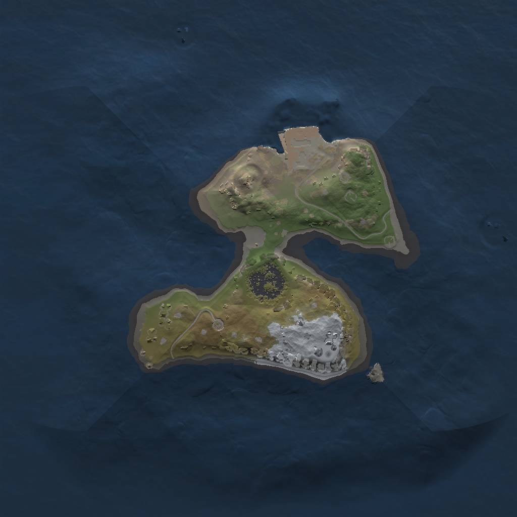 Rust Map: Procedural Map, Size: 1500, Seed: 183101289, 3 Monuments