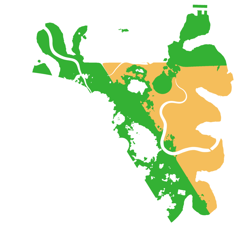 Biome Rust Map: Procedural Map, Size: 3500, Seed: 687981651