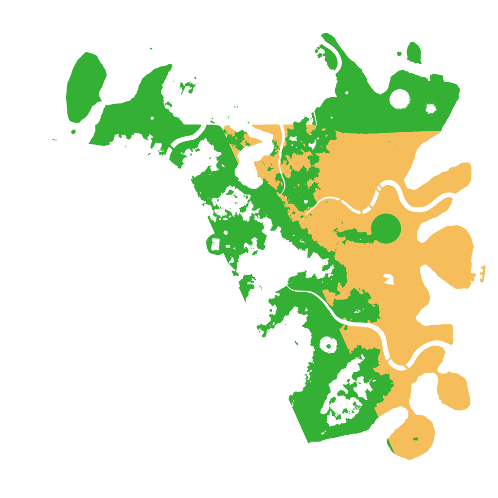 Biome Rust Map: Procedural Map, Size: 4400, Seed: 95714329