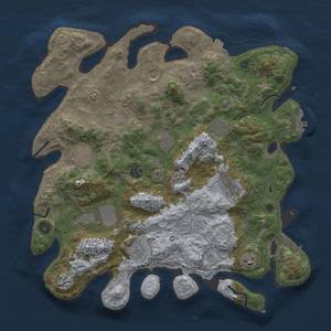 Thumbnail Rust Map: Procedural Map, Size: 4000, Seed: 32538, 18 Monuments