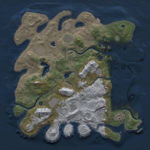 Thumbnail Rust Map: Procedural Map, Size: 4000, Seed: 32538, 15 Monuments