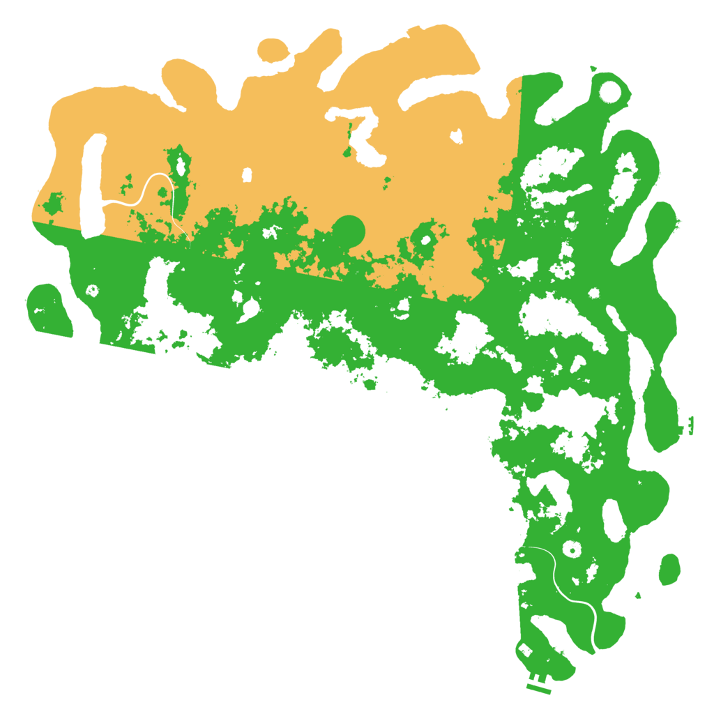 Biome Rust Map: Procedural Map, Size: 5800, Seed: 6738