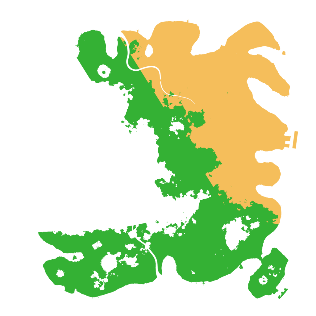 Biome Rust Map: Procedural Map, Size: 3700, Seed: 37635843