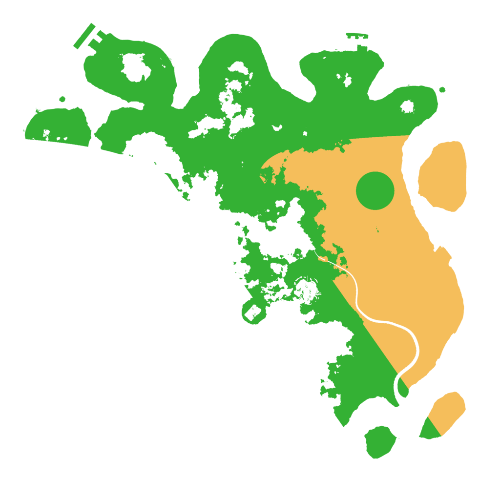 Biome Rust Map: Procedural Map, Size: 3450, Seed: 86557322