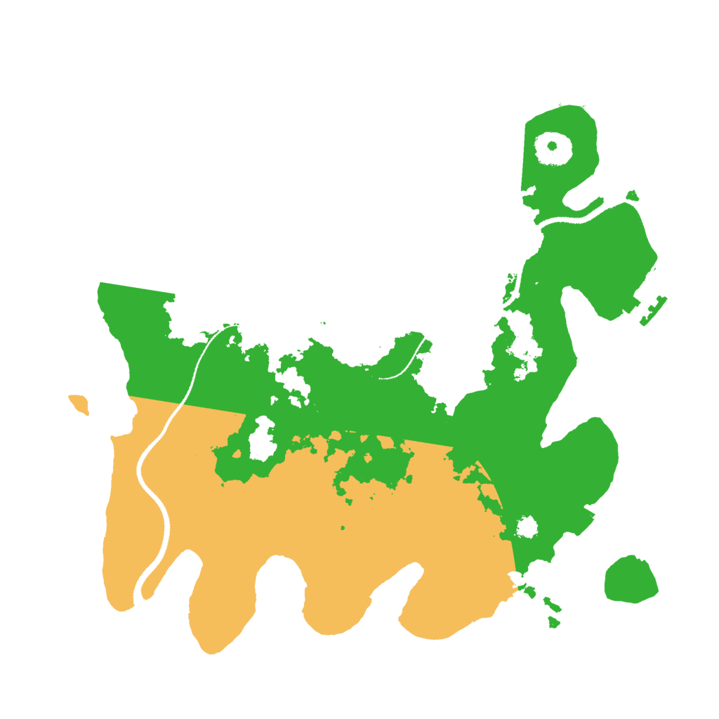 Biome Rust Map: Procedural Map, Size: 3000, Seed: 968724414