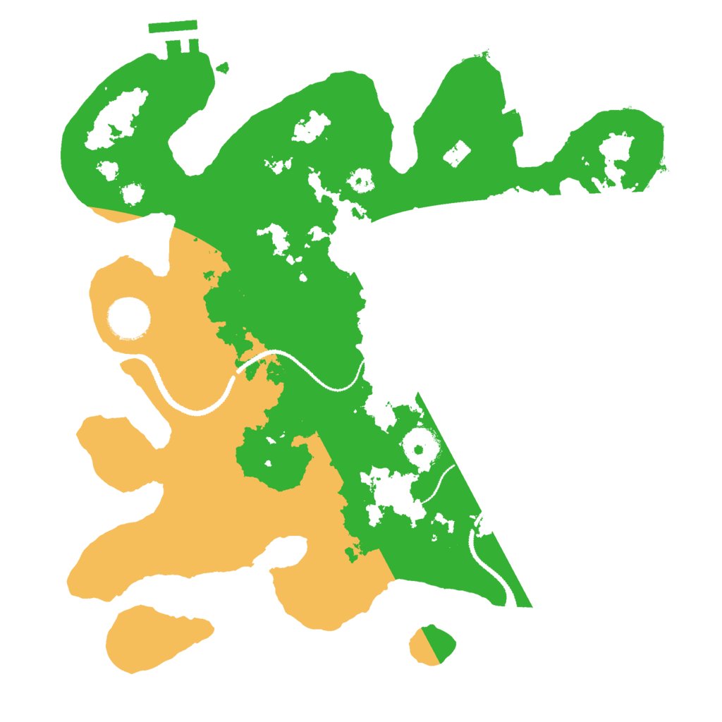 Biome Rust Map: Procedural Map, Size: 3000, Seed: 394359340