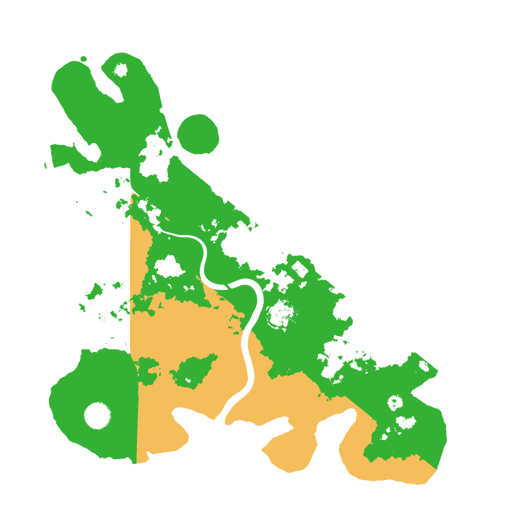 Biome Rust Map: Procedural Map, Size: 3500, Seed: 15027015