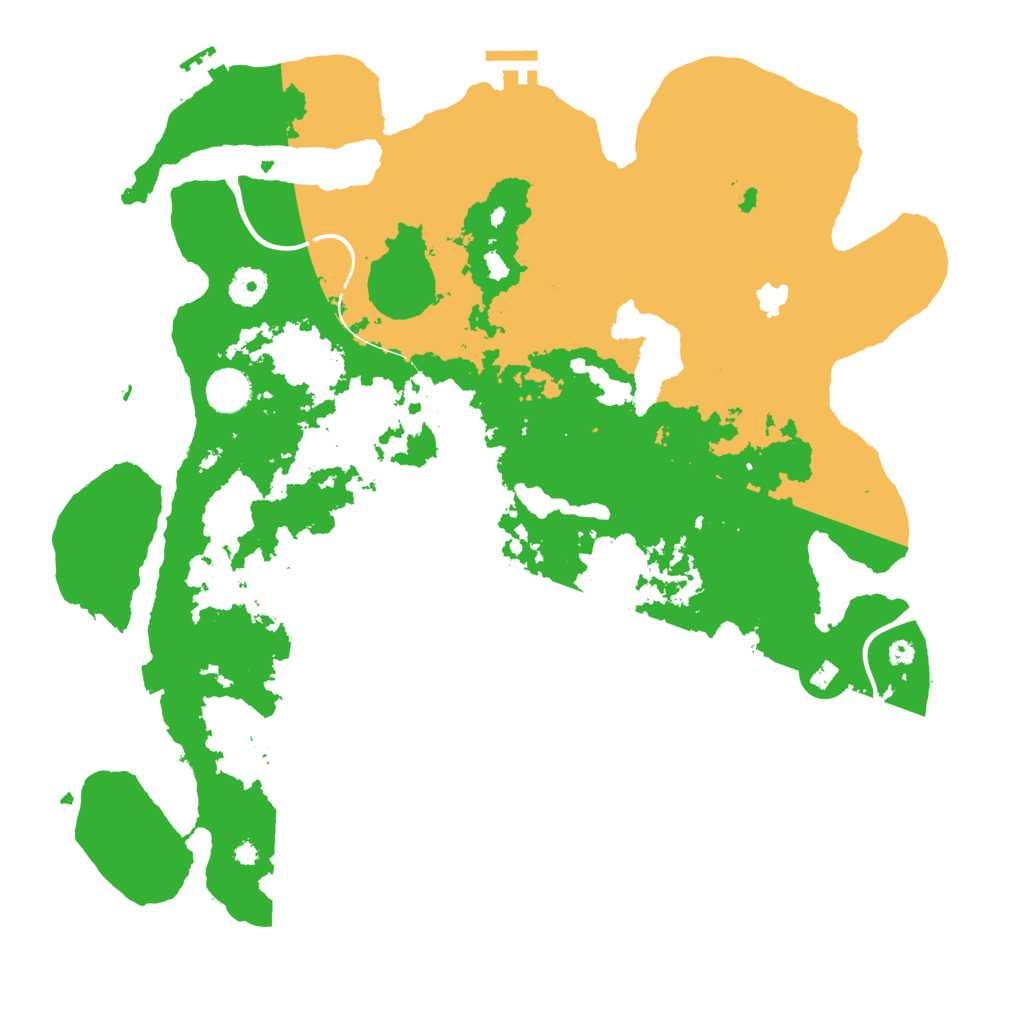 Biome Rust Map: Procedural Map, Size: 4000, Seed: 32149252
