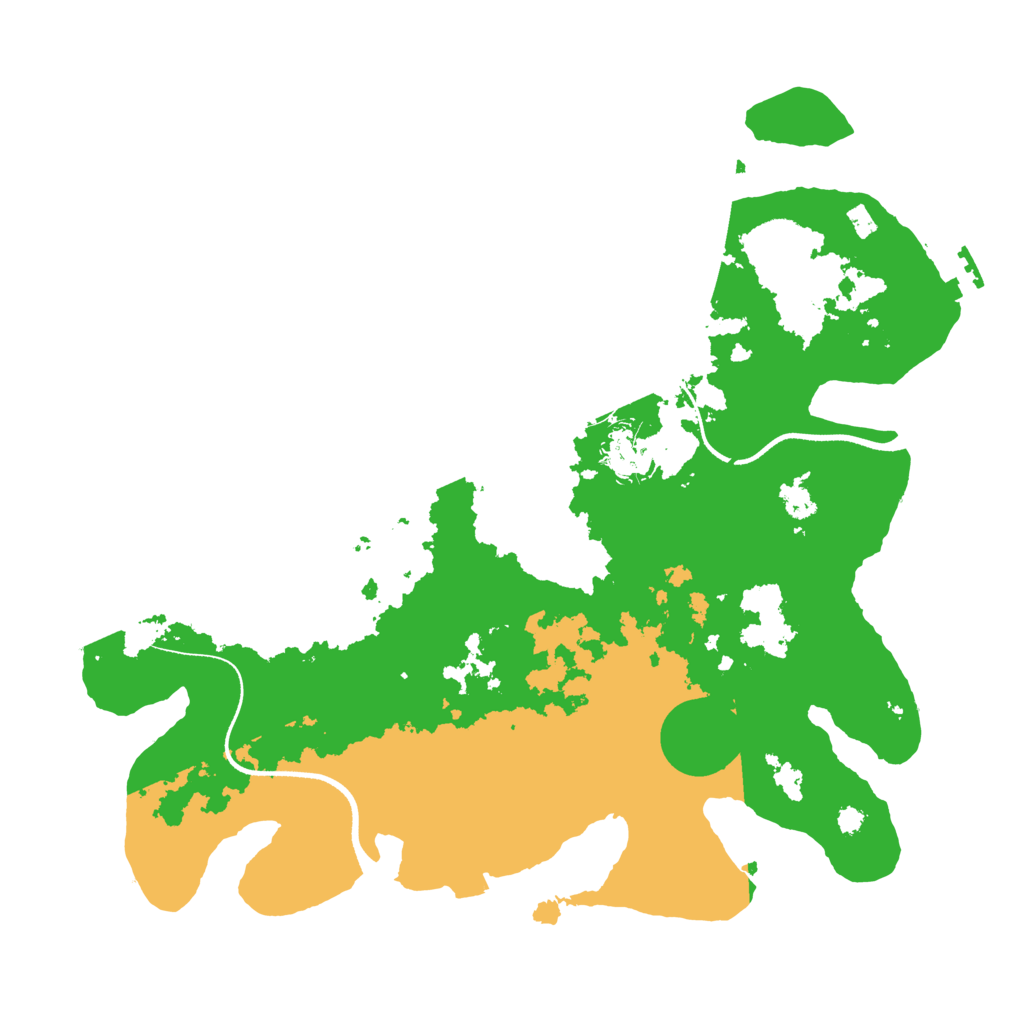 Biome Rust Map: Procedural Map, Size: 3500, Seed: 15857167