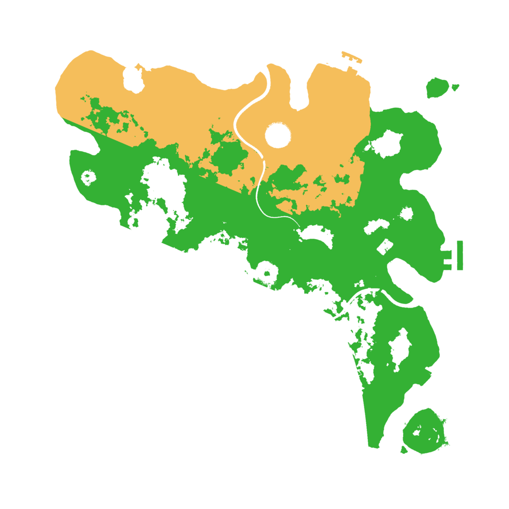 Biome Rust Map: Procedural Map, Size: 3500, Seed: 1273678999