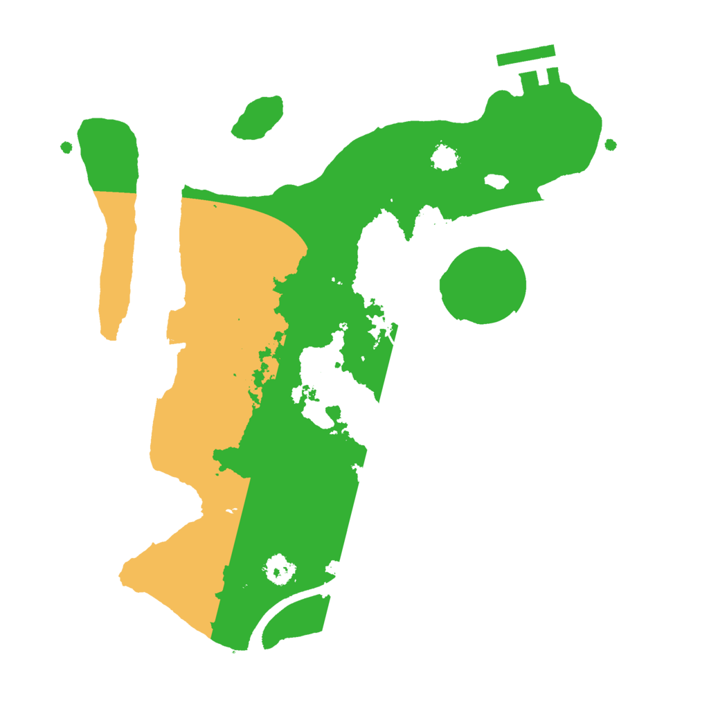 Biome Rust Map: Procedural Map, Size: 2450, Seed: 2046843351