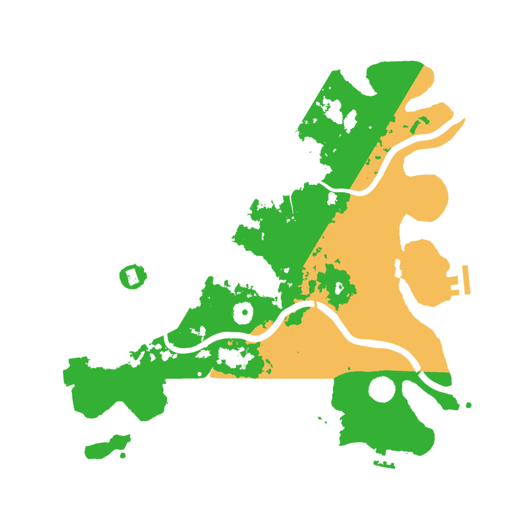 Biome Rust Map: Procedural Map, Size: 3500, Seed: 1243474446