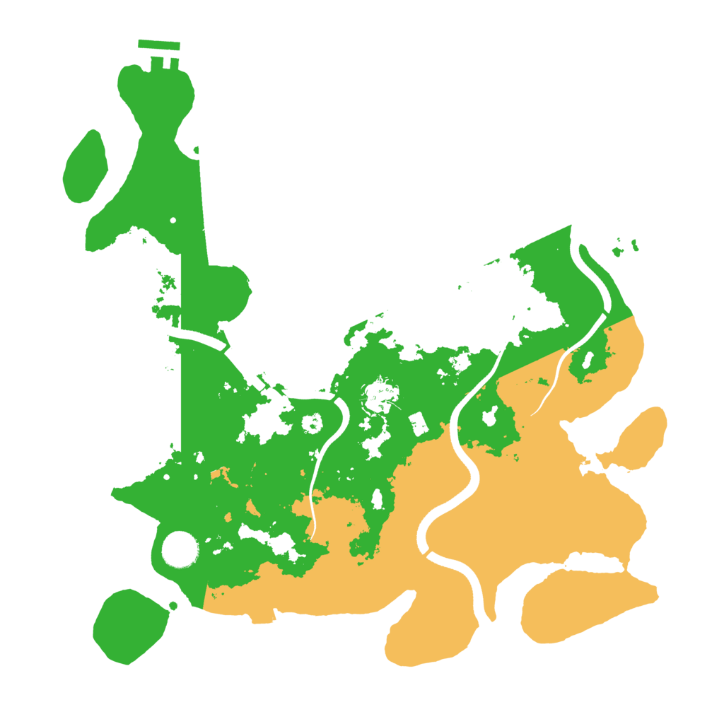 Biome Rust Map: Procedural Map, Size: 3500, Seed: 1426471255