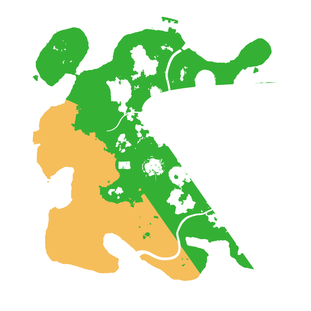 Biome Rust Map: Procedural Map, Size: 2800, Seed: 54333