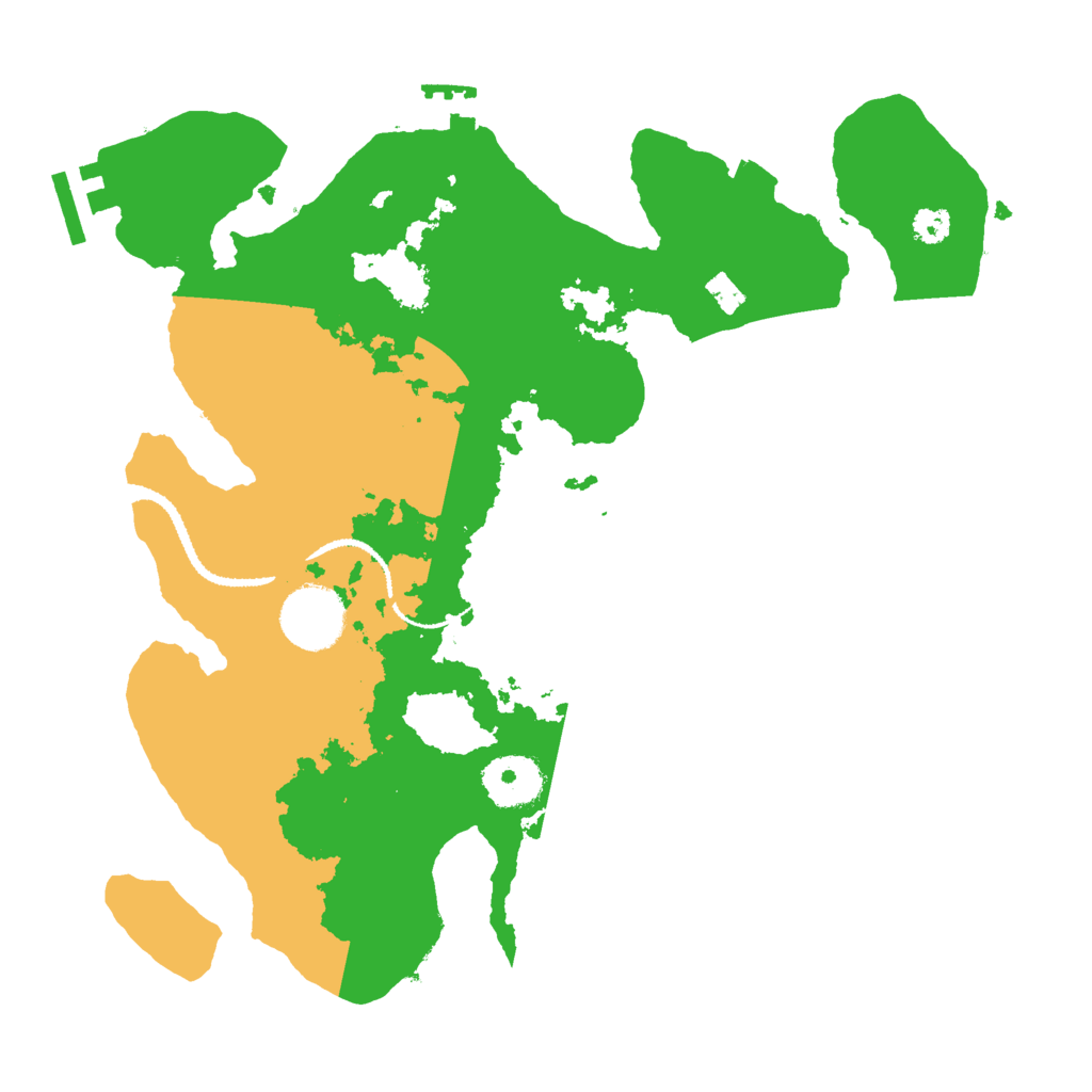 Biome Rust Map: Procedural Map, Size: 3000, Seed: 77669898