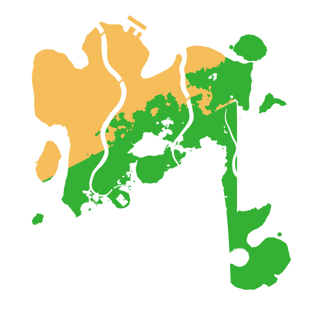 Biome Rust Map: Procedural Map, Size: 3000, Seed: 20284