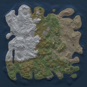 Thumbnail Rust Map: Procedural Map, Size: 4500, Seed: 1427543318, 19 Monuments