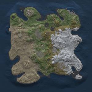 Thumbnail Rust Map: Procedural Map, Size: 3000, Seed: 6013, 15 Monuments