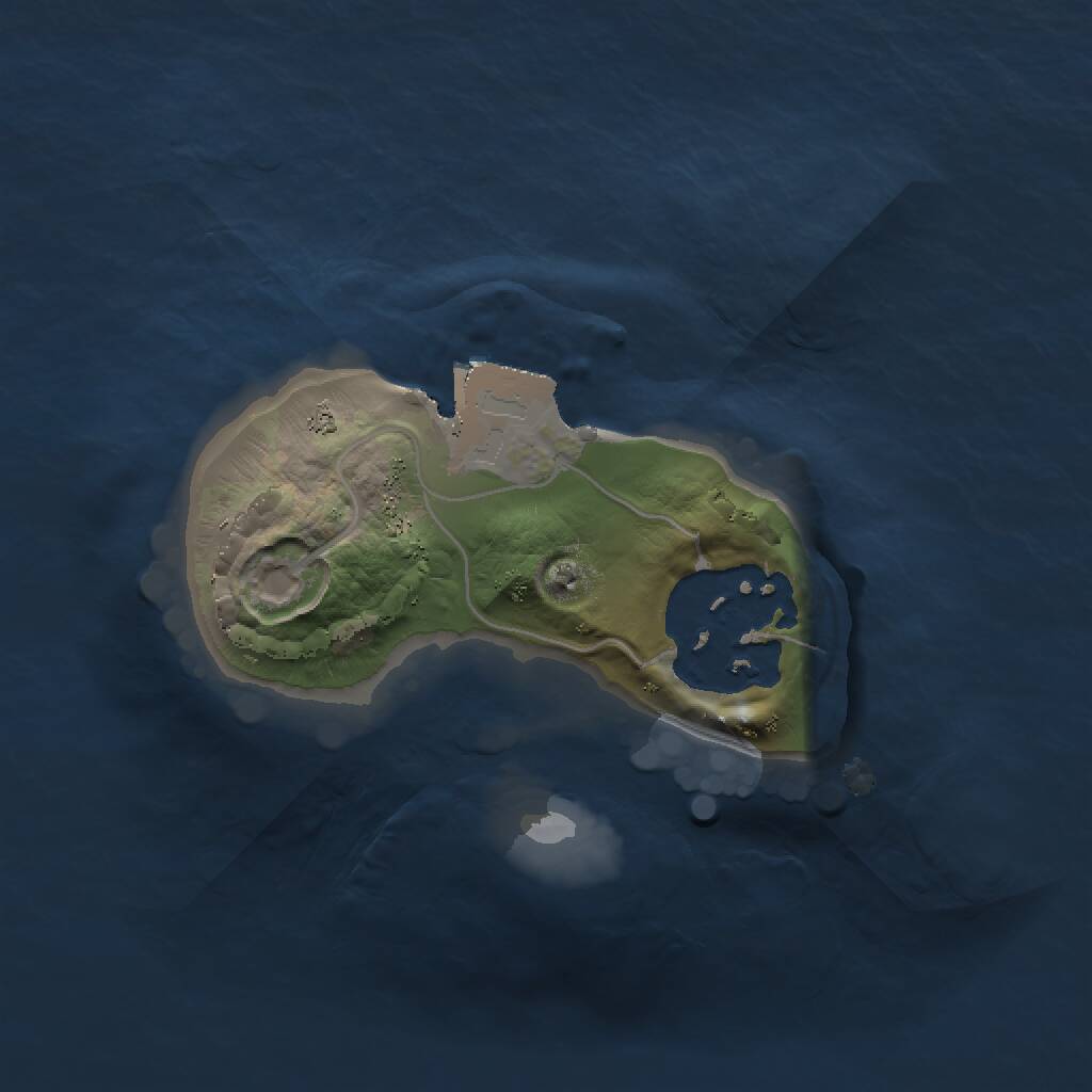 Rust Map: Procedural Map, Size: 1250, Seed: 572889372, 2 Monuments