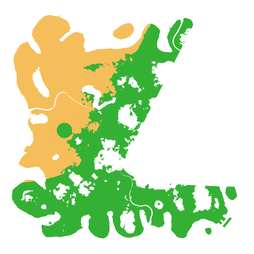 Biome Rust Map: Procedural Map, Size: 4400, Seed: 87635025