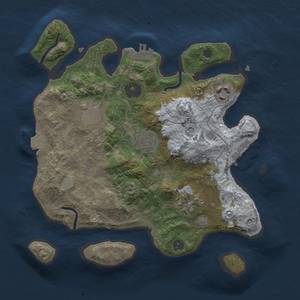 Thumbnail Rust Map: Procedural Map, Size: 2750, Seed: 12548967, 10 Monuments