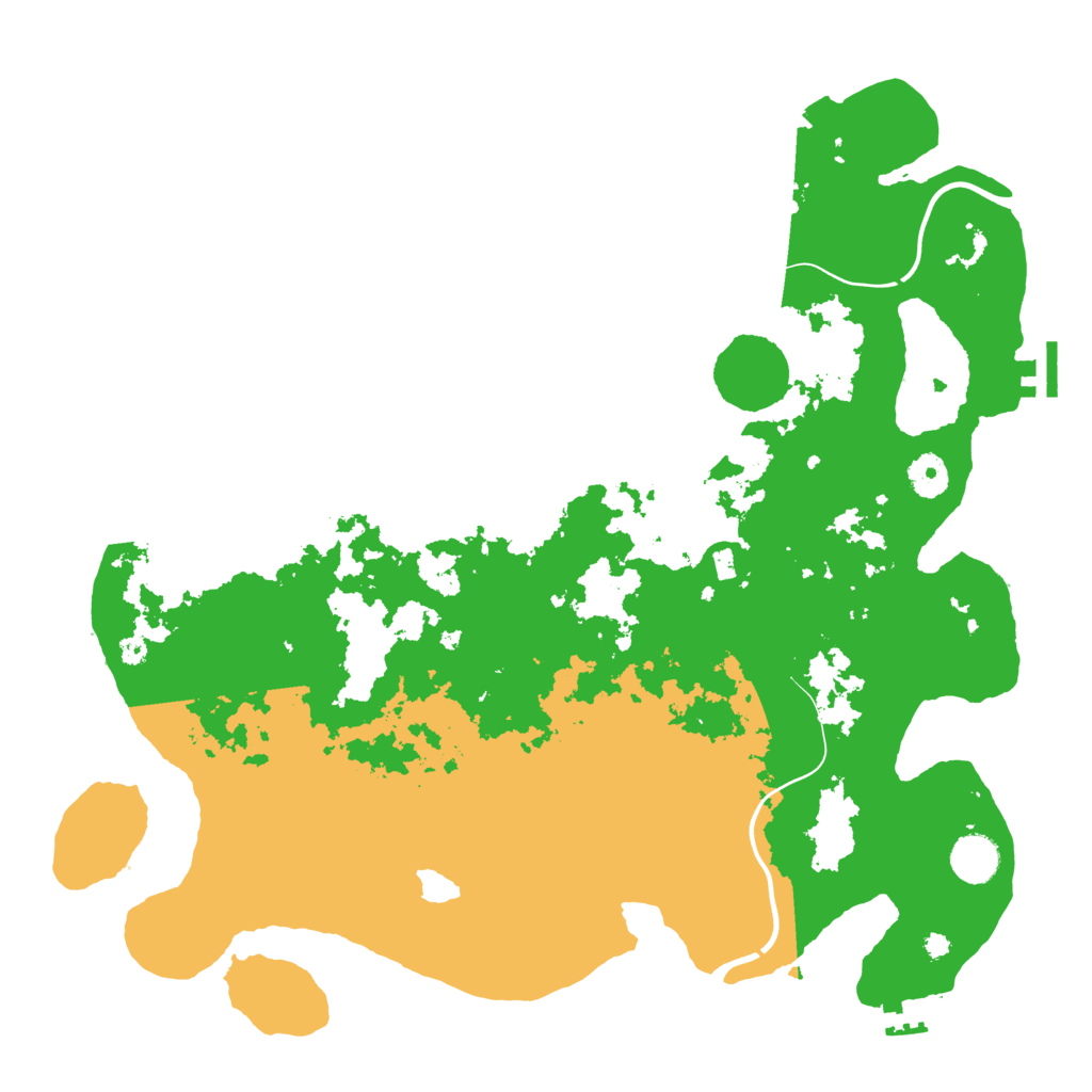 Biome Rust Map: Procedural Map, Size: 3950, Seed: 33387582