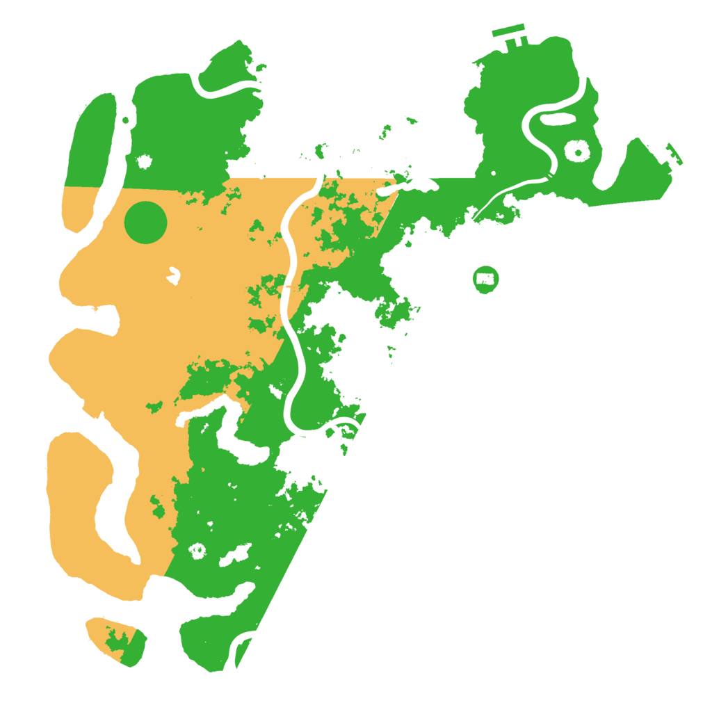 Biome Rust Map: Procedural Map, Size: 4400, Seed: 92540330