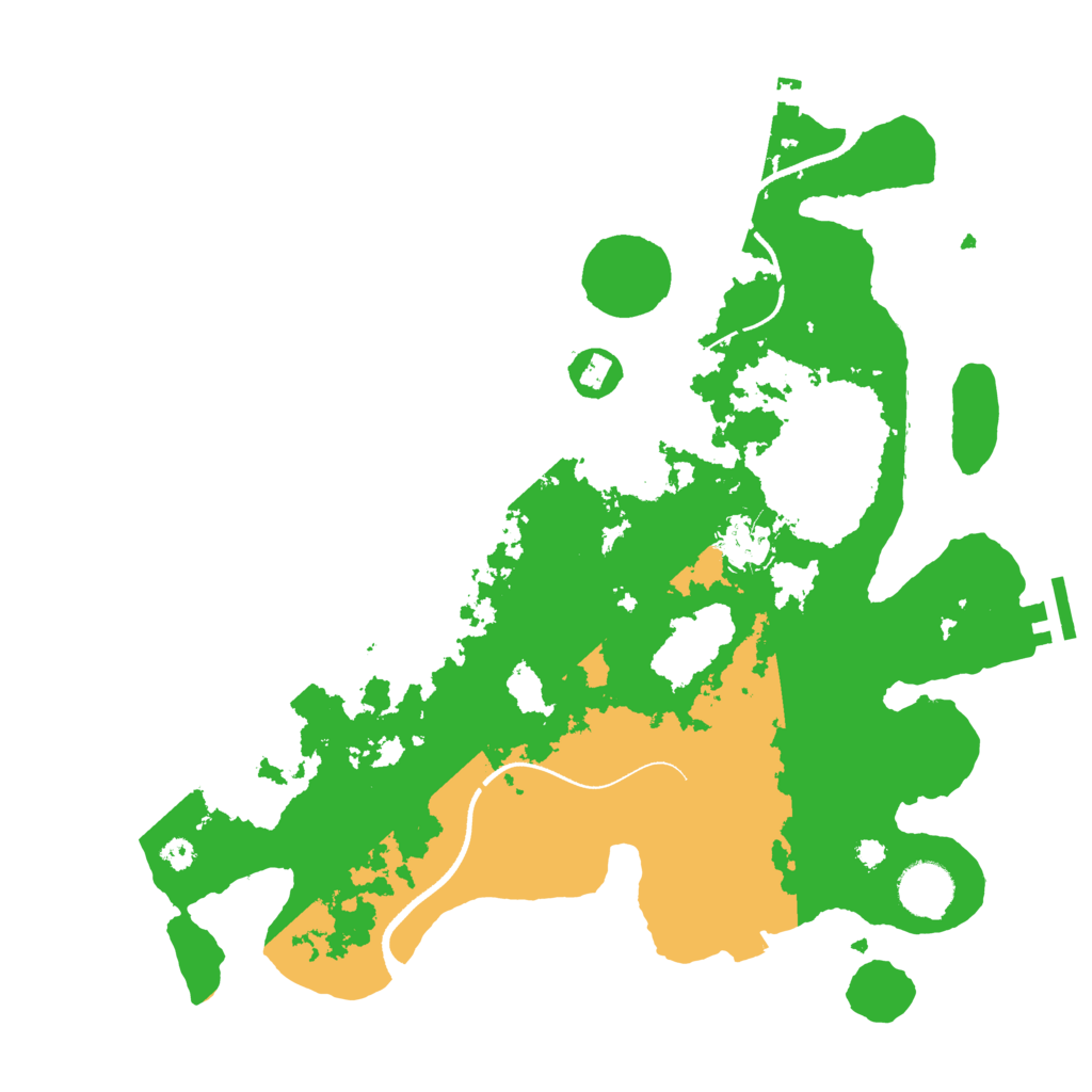 Biome Rust Map: Procedural Map, Size: 3500, Seed: 1627749332