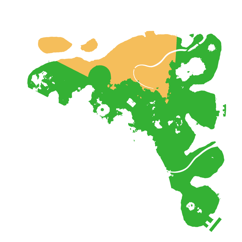 Biome Rust Map: Procedural Map, Size: 3000, Seed: 16188