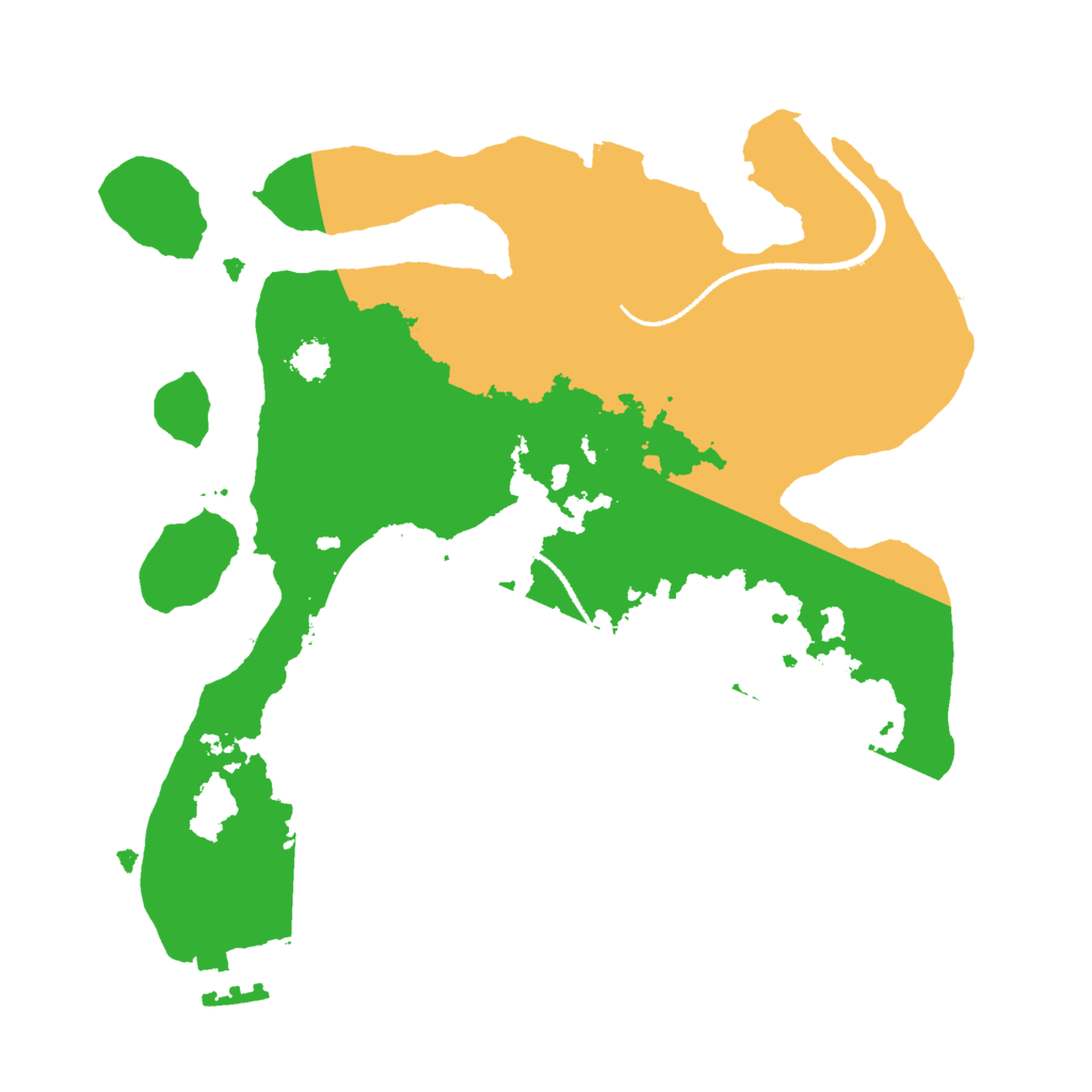 Biome Rust Map: Procedural Map, Size: 2500, Seed: 1288124149