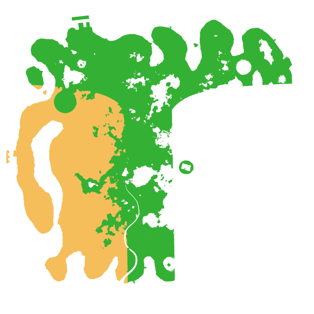 Biome Rust Map: Procedural Map, Size: 3700, Seed: 565919