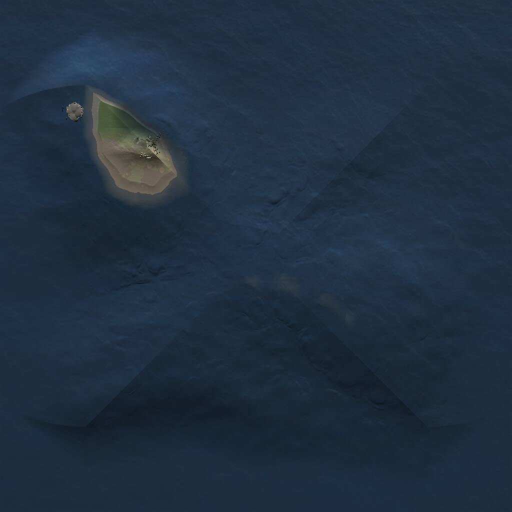 Rust Map: Procedural Map, Size: 1200, Seed: 757534477, 1 Monuments