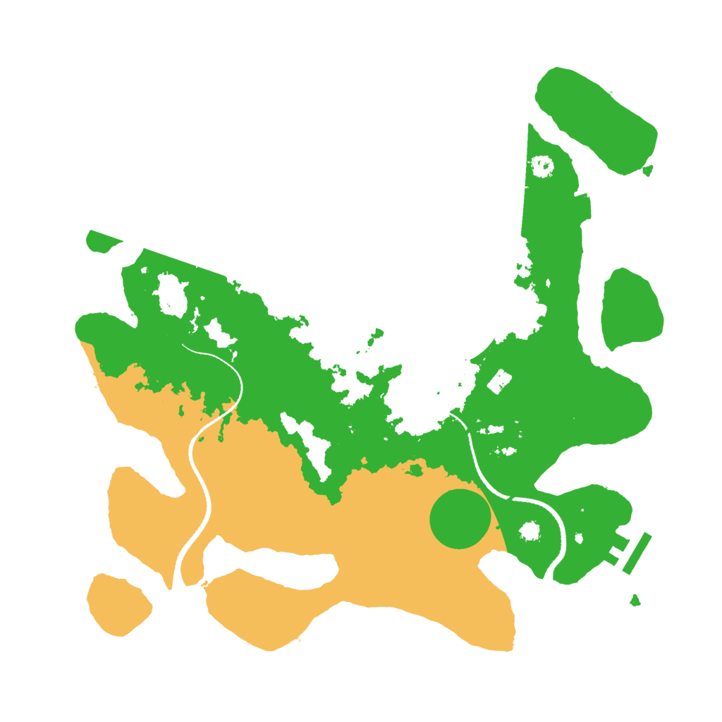 Biome Rust Map: Procedural Map, Size: 3250, Seed: 1045177963