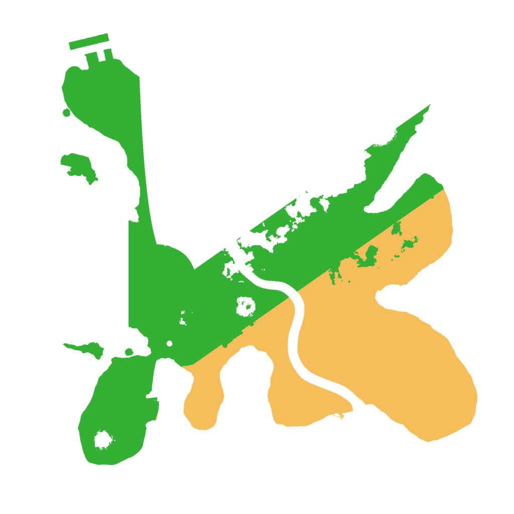 Biome Rust Map: Procedural Map, Size: 2600, Seed: 767339241