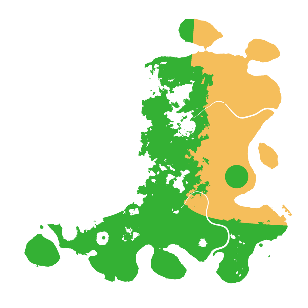 Biome Rust Map: Procedural Map, Size: 3500, Seed: 136723109