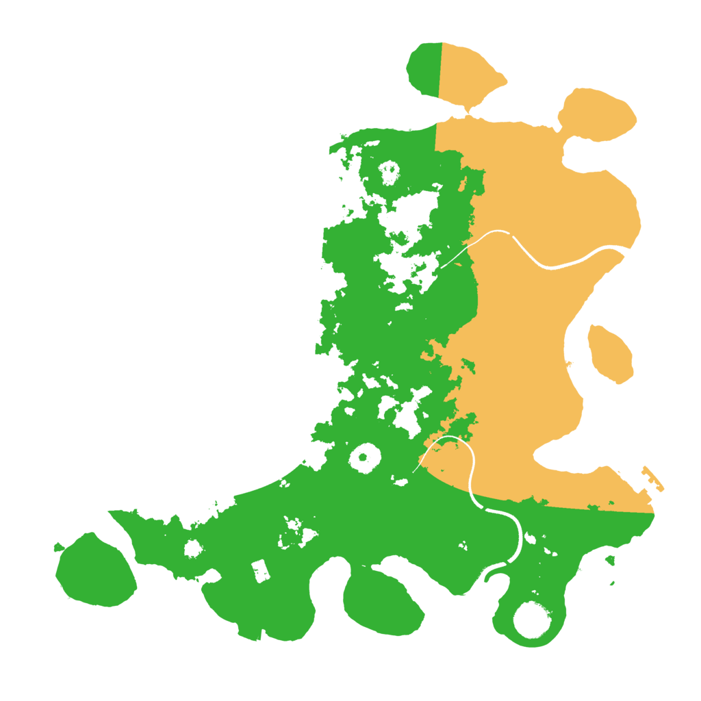 Biome Rust Map: Procedural Map, Size: 3500, Seed: 136723109