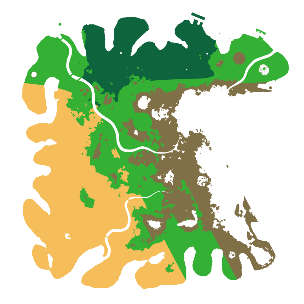 Biome Rust Map: Procedural Map, Size: 4320, Seed: 1797572377