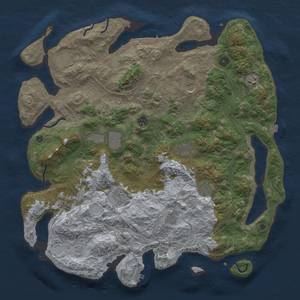 Thumbnail Rust Map: Procedural Map, Size: 4500, Seed: 547127482, 19 Monuments