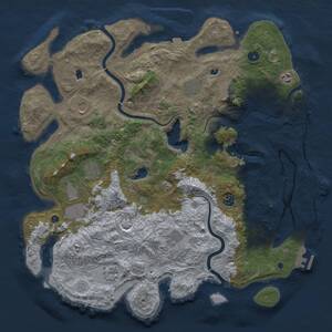 Thumbnail Rust Map: Procedural Map, Size: 4500, Seed: 547127482, 16 Monuments